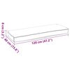 vidaXL Palletkussen voor bank Antraciet 120 x 40 x 8 cm Oxford stof