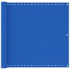 vidaXL Balkonscherm 90x600 cm HDPE blauw