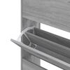 vidaXL Schoenenkast 63x24x147 cm bewerkt hout grijs sonoma
