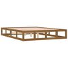 vidaXL Bedframe massief hout honingbruin 120x190 cm