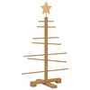 vidaXL Houten kerstboom Bruin 75 cm Bamboe