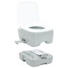 vidaXL Camping Toilet Grijs en Wit 41,5 x 36,5 x 30 cm Polyetheen