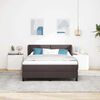 vidaXL Boxspringbed met matras Donkerbruin 140 x 190 cm Stof