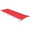 vidaXL Campingbed 180x60x19 cm oxford stof en staal rood