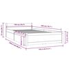 vidaXL Bedframe met lades 100x200 cm
