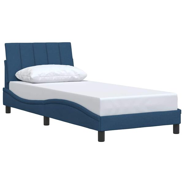 vidaXL Bedframe zonder matras "Hanko" 80x200 cm stof blauw