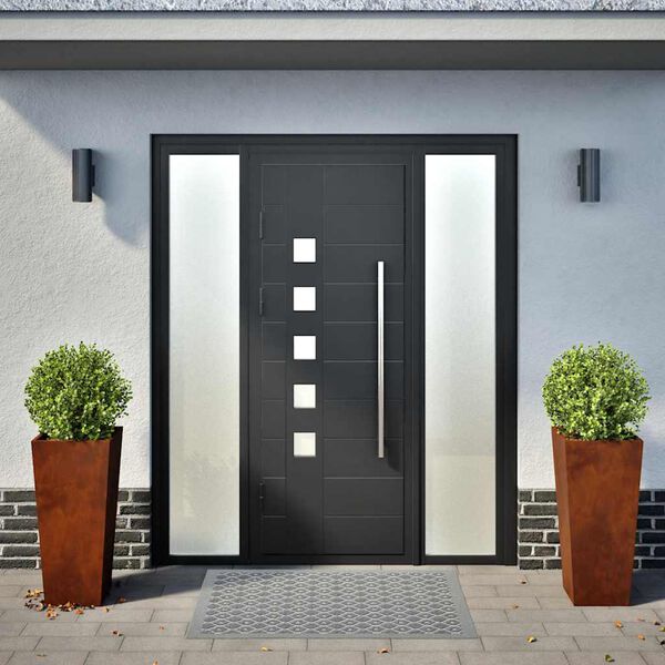 vidaXL Plantenbakken 2 st 35x35x75 cm weervast staal