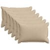 vidaXL Kussensloop 6 st HOUTEN Taupe 50 x 75 cm corduroy