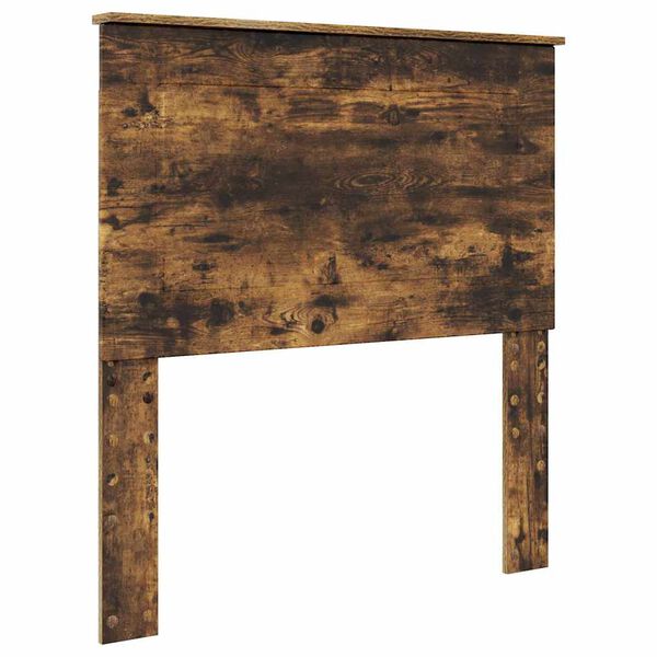 vidaXL Hoofdbord met hoofdeinde Gerookt eiken 75 cm Bewerkt hout