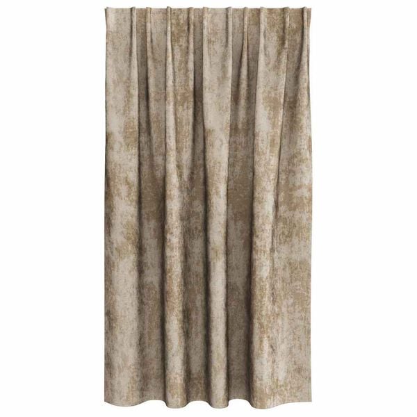 vidaXL Velvet Gordijnen 2 pcs champagne 140 x 140 cm Fluweel