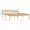 vidaXL Bedframe massief grenenhout 140x200 cm