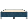 vidaXL Bedframe zonder matras 140x200 cm fluweel donkerblauw