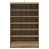 vidaXL Schoenenkast 60x35x92 cm bewerkt hout artisanaal eikenkleur