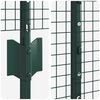 vidaXL Hek met Paal Groen 1,2 x 25 m Staal en PVC