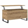 vidaXL Salontafel 90x44,5x45 cm bewerkt hout artisanaal eikenkleurig