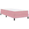 vidaXL Boxspringbed met matras Roze 100 x 200 cm Stof