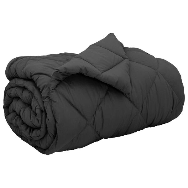 vidaXL Winter Dekbed Antraciet 200 x 140 cm Microfiber