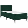 vidaXL Bedframe met matras Donkergroen 80 x 200 cm Fluweel