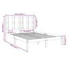 vidaXL Bedframe massief hout 120x190 cm
