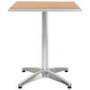 vidaXL Tafel Zilver Aluminium en Plastic