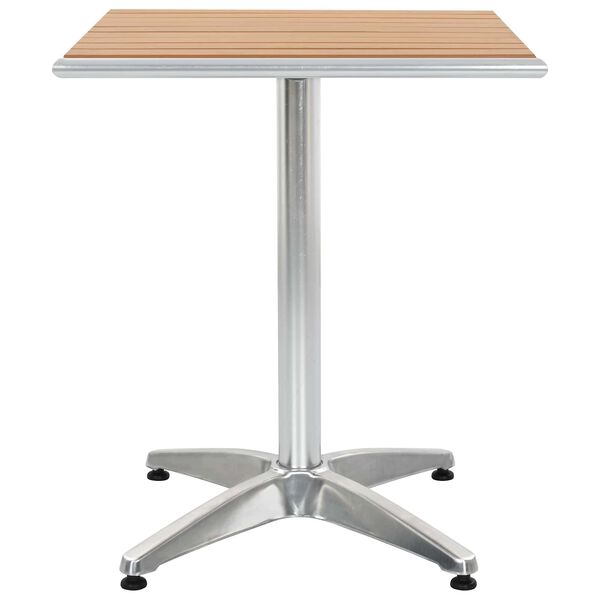 vidaXL Tafel Zilver Aluminium en Plastic