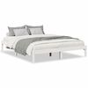vidaXL Bedframe extra lang zonder matras grenenhout wit 140x210 cm
