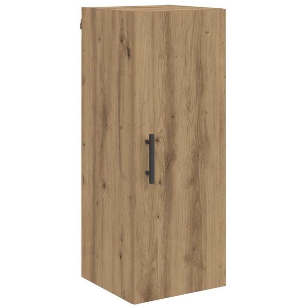 vidaXL Wandkast Artisan Eiken 34,5 x 34 x 90 cm Bewerkt hout