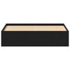 vidaXL Bedframe zonder matras 150x200 cm bewerkt hout zwart eikenkleur