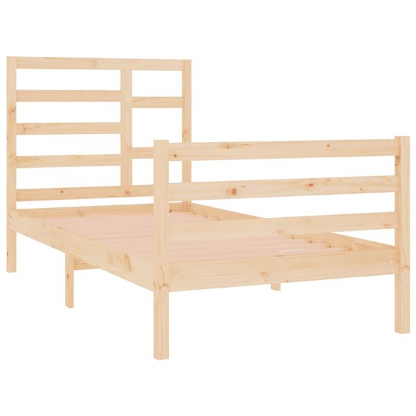 vidaXL Bedframe massief hout 90x190 cm