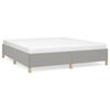 vidaXL Bedframe zonder matras stof lichtgrijs 160x200 cm