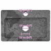 vidaXL Wastafel wandgemonteerd 38x24x6,5 cm marmer grijs