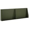 vidaXL Keerwand 2 st 60 x 12 x 30 cm Staal Olijfgroen
