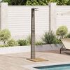 vidaXL Tuin Douche Grijs 60 x 80 x 214 cm Poly riet