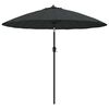 vidaXL Parasol met aluminium paal 270 cm antraciet