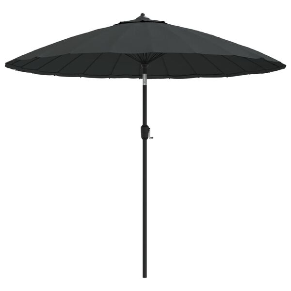 vidaXL Parasol met aluminium paal 270 cm antraciet