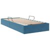 vidaXL Opslag bed met opslag Donkerblauw 100 x 200 cm Fluweel