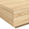 vidaXL Salontafel met LED-verlichting 80x80x31 cm sonoma eikenkleurig