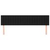 vidaXL Hoofdborden 180x5x78/88 cm stof zwart