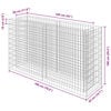 vidaXL Gabion plantenbak verhoogd 180x50x100 cm gegalvaniseerd staal