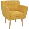 vidaXL Fauteuil stof geel
