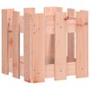 vidaXL Plantenbak met hekontwerp 30x30x30 cm massief dougashout