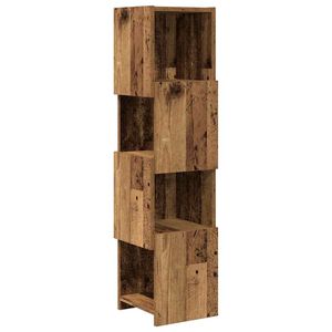 vidaXL Hoekkast Oudhout 25,5x25x102cm Bewerkt hout