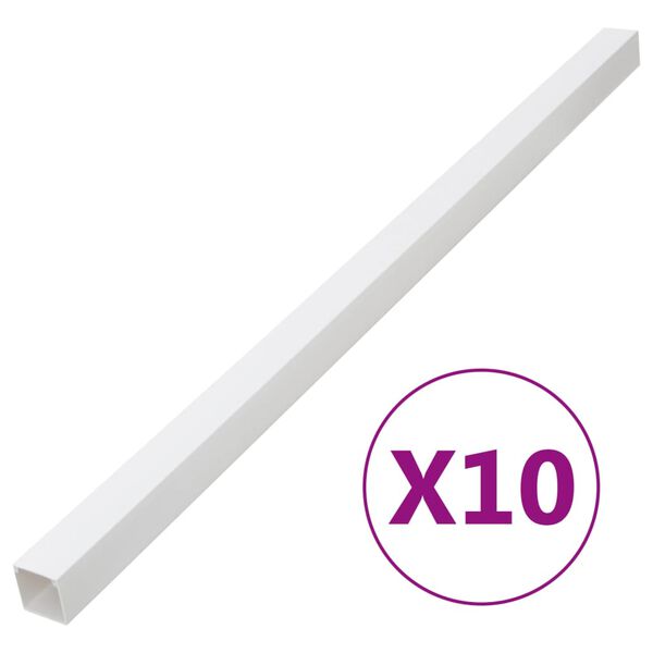 vidaXL Kabelgoot 60x40 mm 10 m PVC