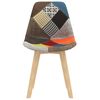 vidaXL Eetkamerstoelen 6 st met patchwork ontwerp stof meerkleurig