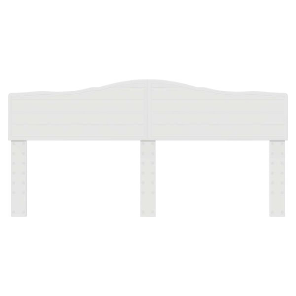 vidaXL Hoofdbord Glanzend Wit 200 cm Bewerkt hout
