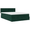 vidaXL Ottoman bed met matras 140x190cm fluweel donkergroen