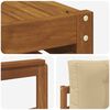 vidaXL Buiten bankenset met kussen 6 pcs Natuurlijk en Beige