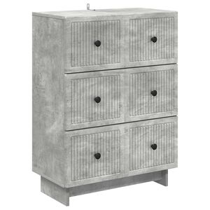 vidaXL Ladenkast 66 x 34,5 x 90 cm Bewerkt hout Betongrijs