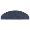 vidaXL Trapmatten Zelfklevend 30 stuks 65x21x4 cm Blauw Halfrond Groot