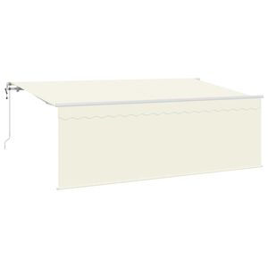 vidaXL Inklapbaar Zonnescherm Cr&egrave;me 400 x 200 cm